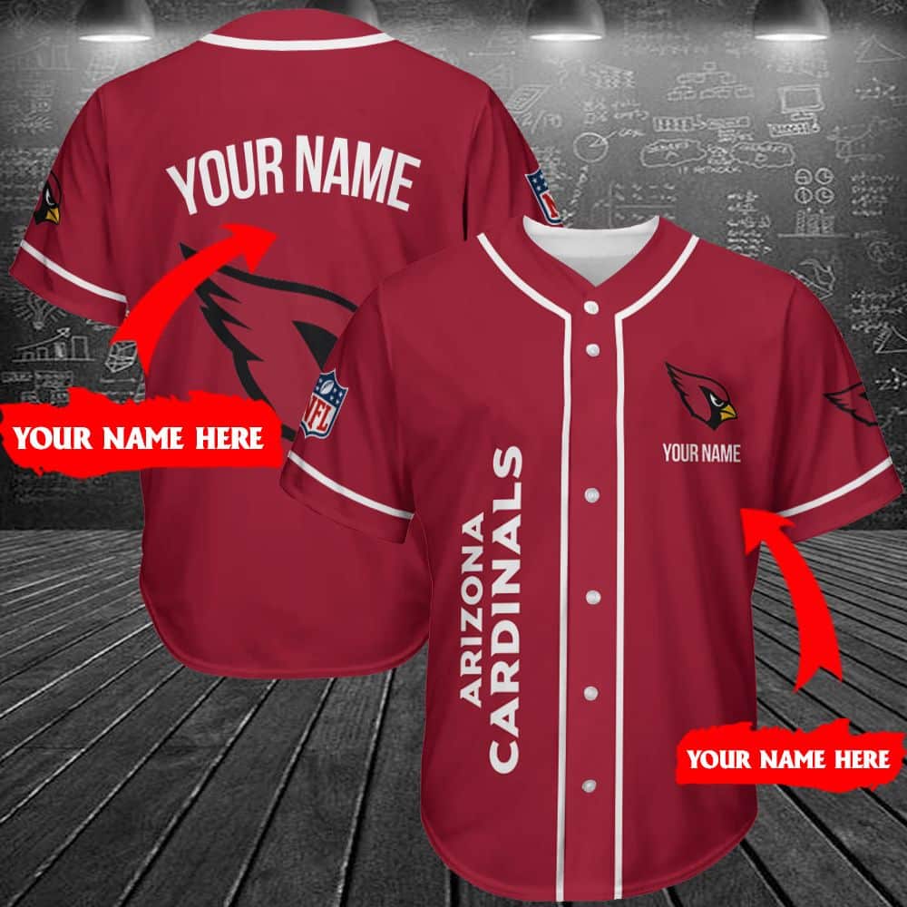 Arizona Cardinals Personalized Baseball Jersey Shirt 198