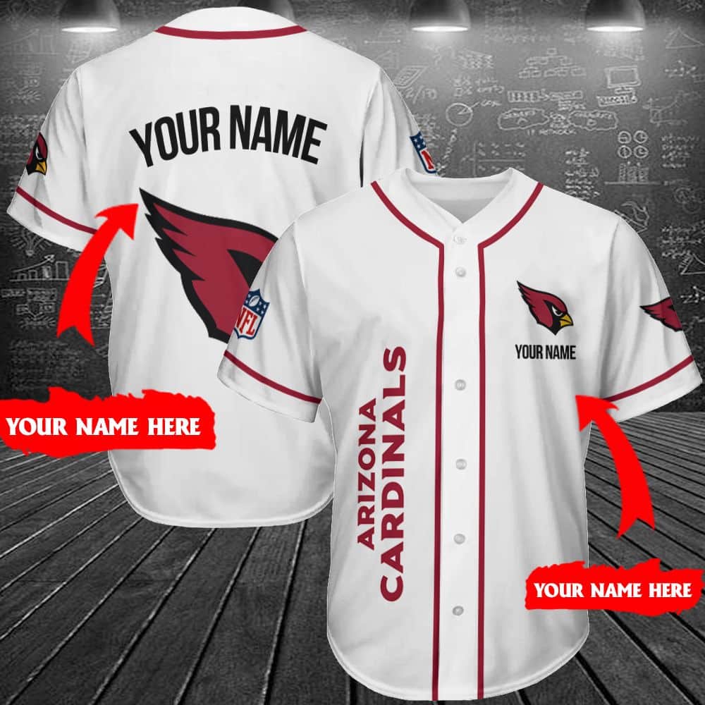 Arizona Cardinals Personalized Baseball Jersey Shirt 198
