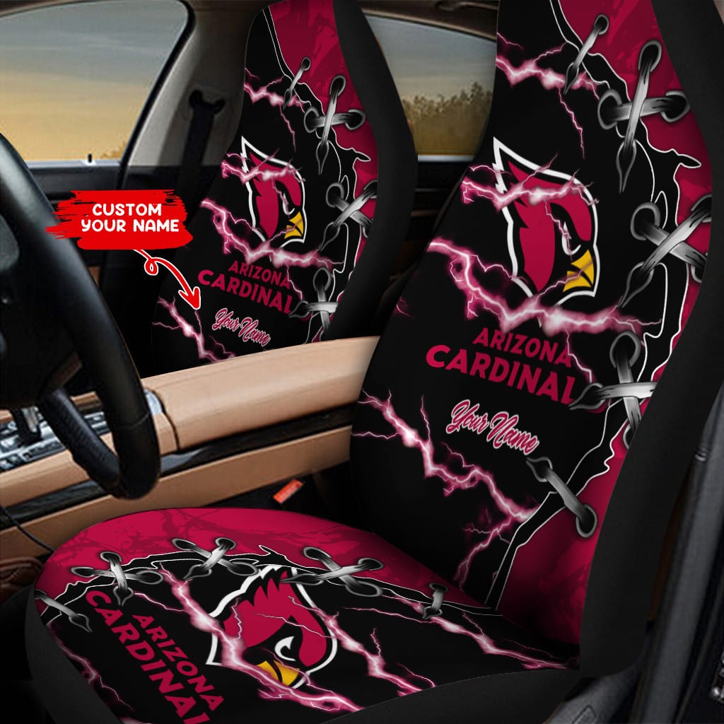 Arizona Cardinals Personalized Car Seat Covers BG239