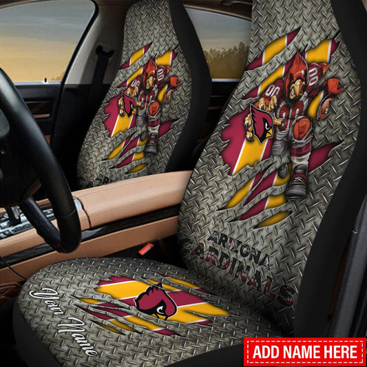 Arizona Cardinals Personalized Car Seat Covers BG294