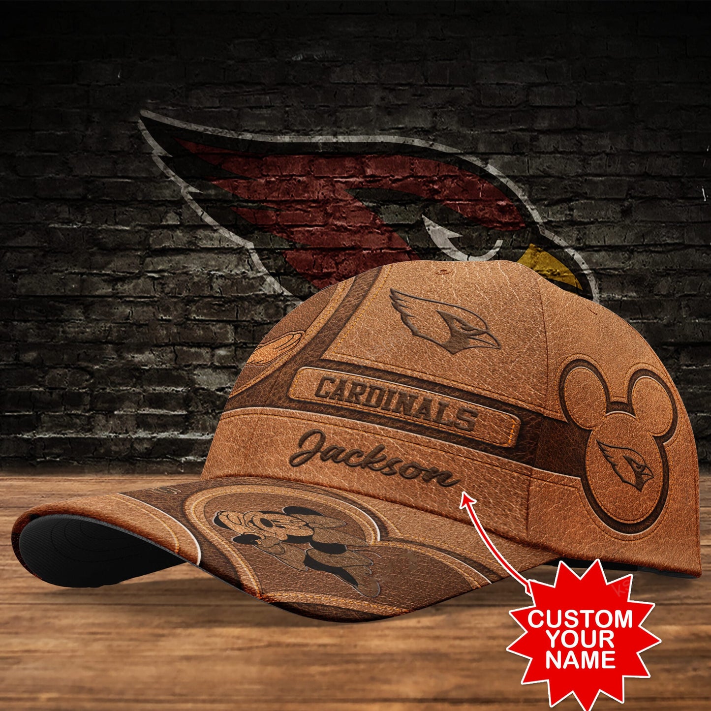 Arizona Cardinals Personalized Classic Cap BB482
