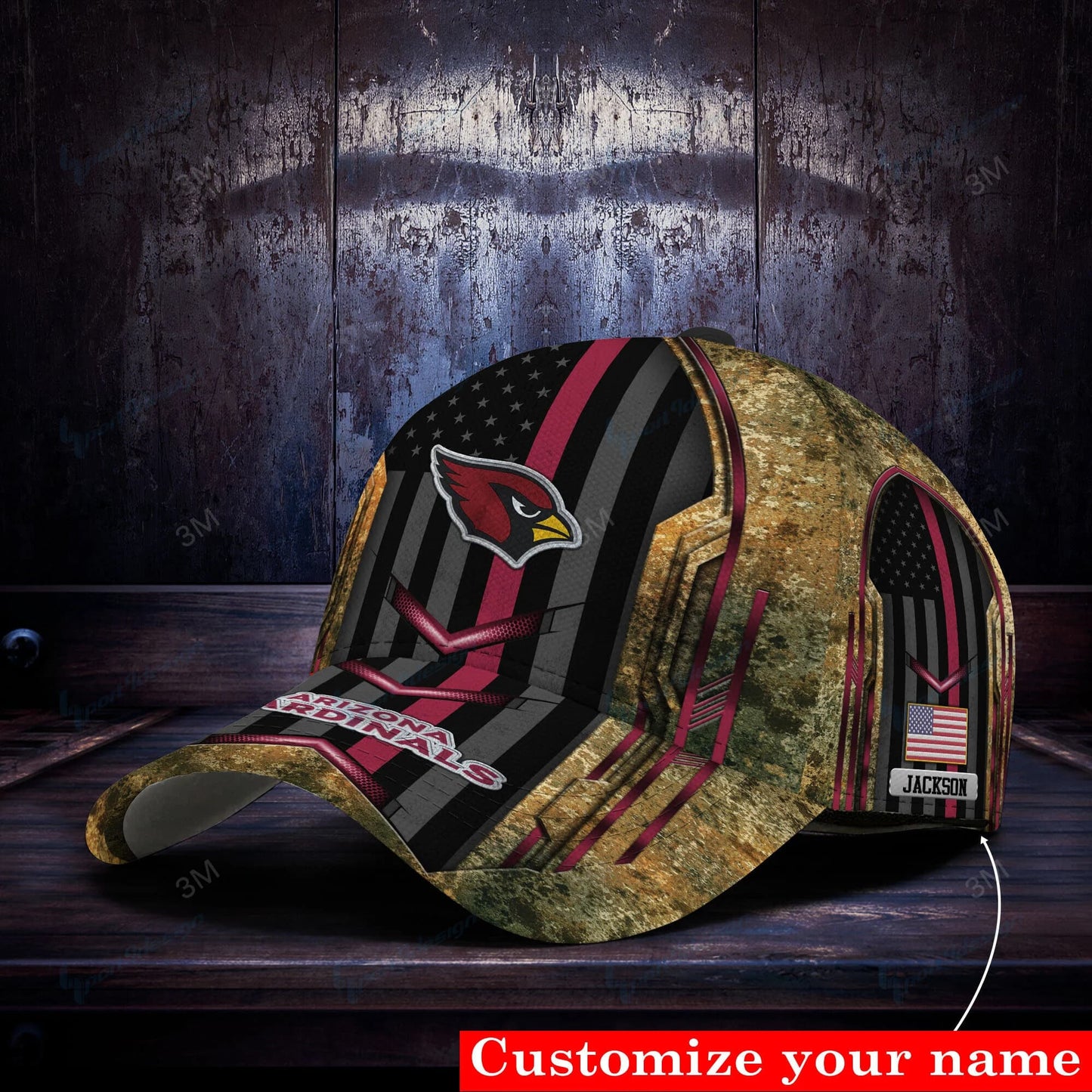 Arizona Cardinals Personalized Classic Cap BG513
