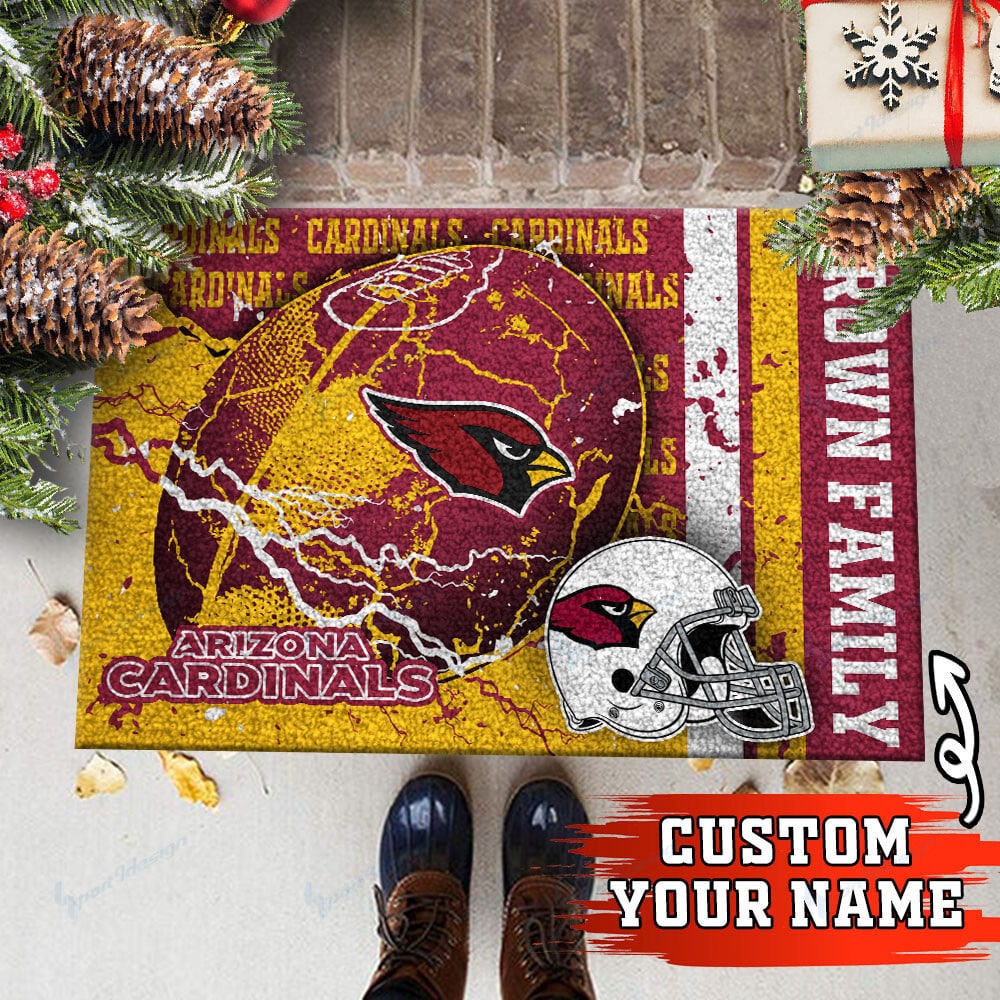 Arizona Cardinals Personalized Doormat BG01