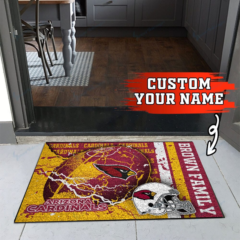 Arizona Cardinals Personalized Doormat BG01