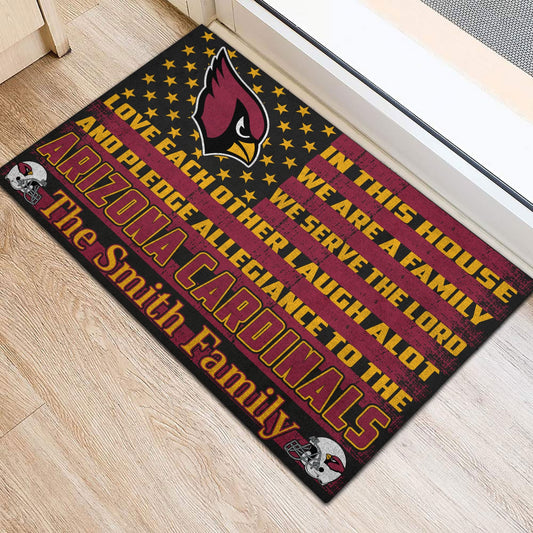 Arizona Cardinals Personalized Doormat BG284