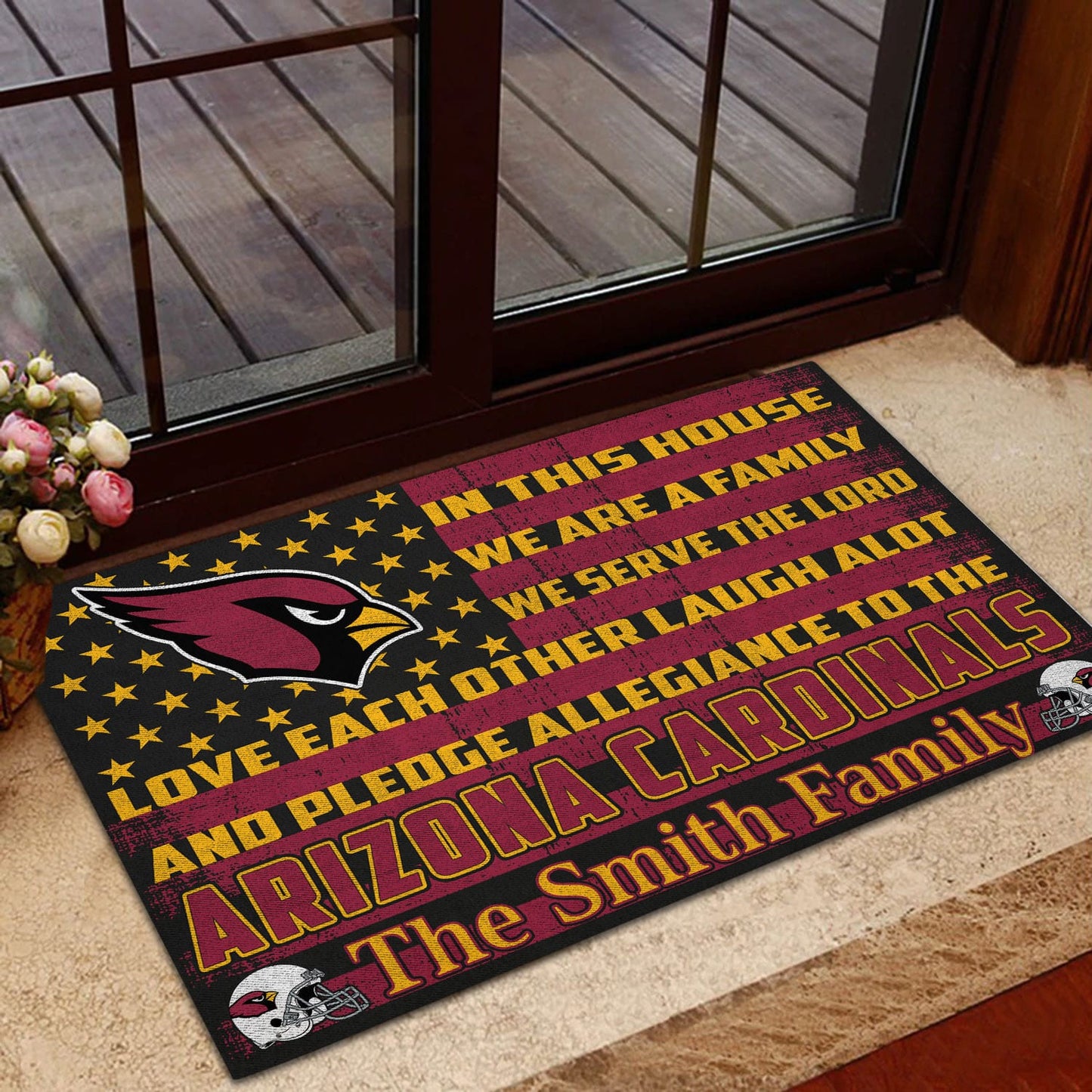Arizona Cardinals Personalized Doormat BG284