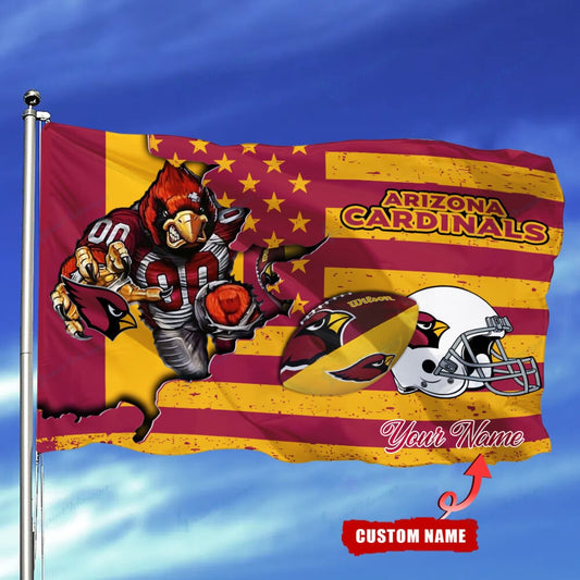 Arizona Cardinals Personalized Flag 112