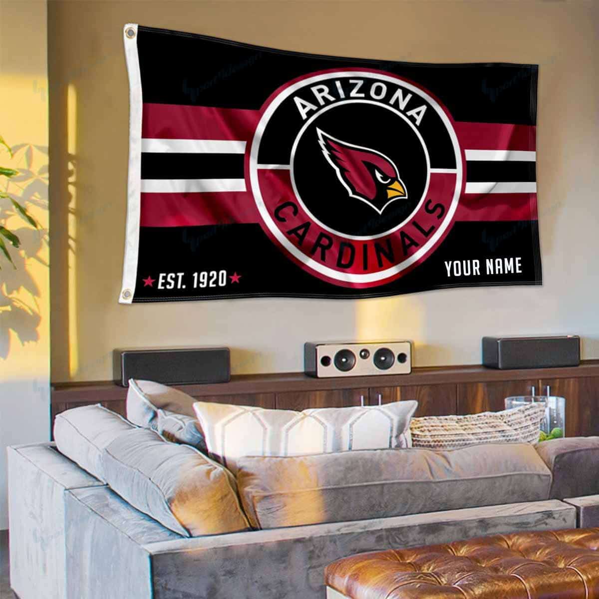 Arizona Cardinals Personalized Flag 167