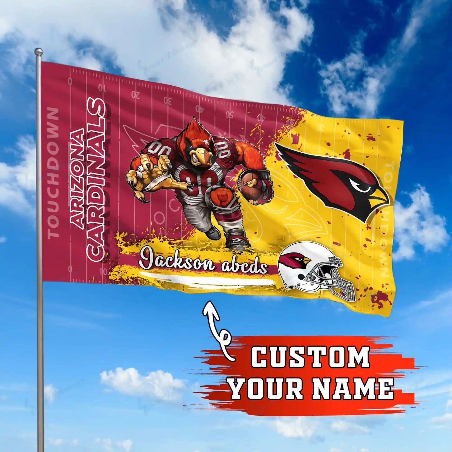 Arizona Cardinals Personalized Flag 237