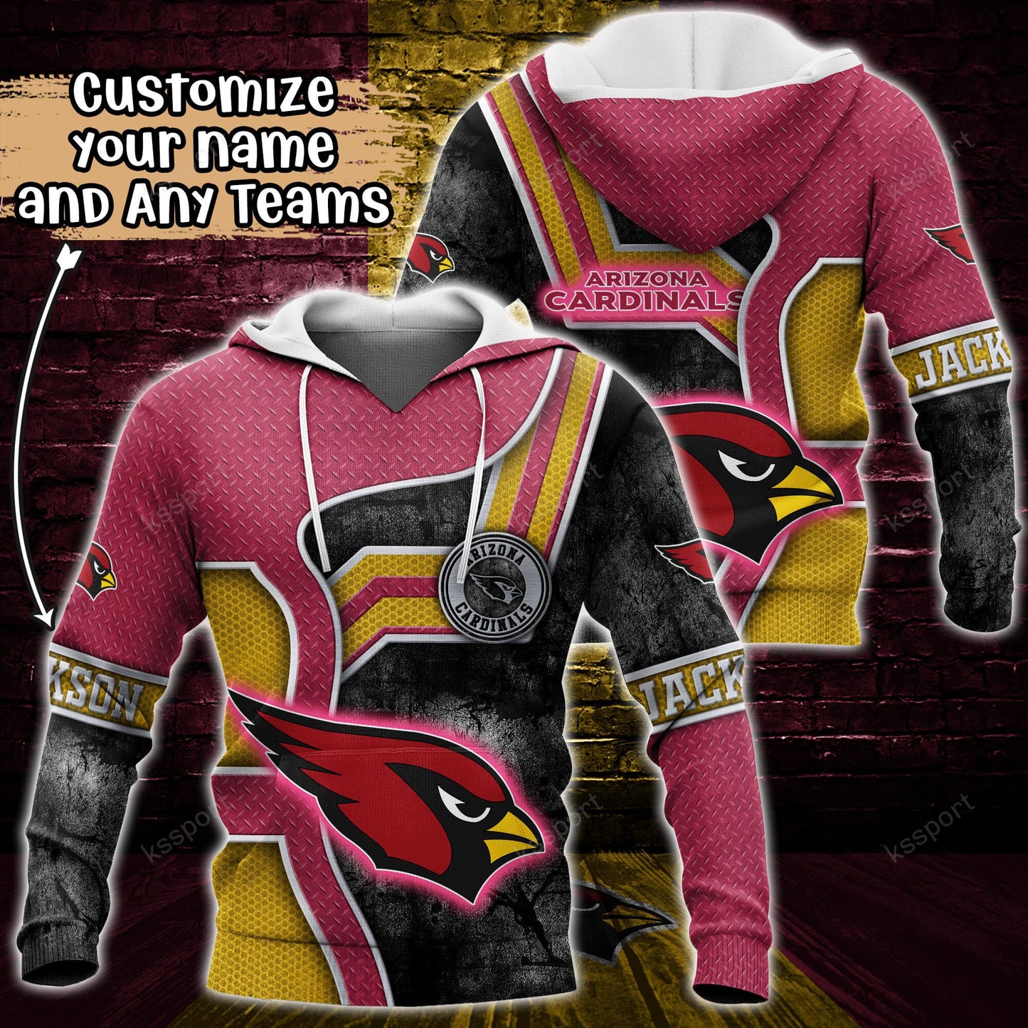Arizona Cardinals Personalized Hoodie BG884