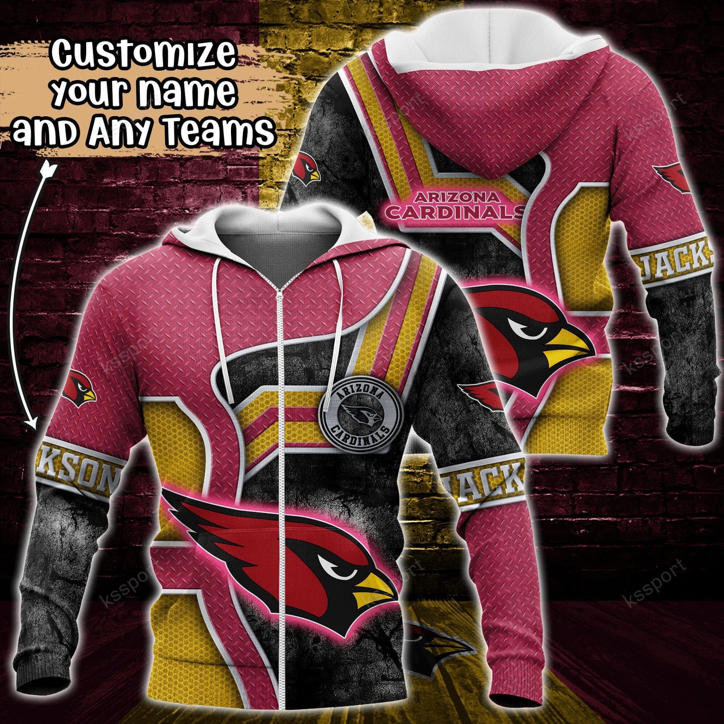 Arizona Cardinals Personalized Hoodie BG884