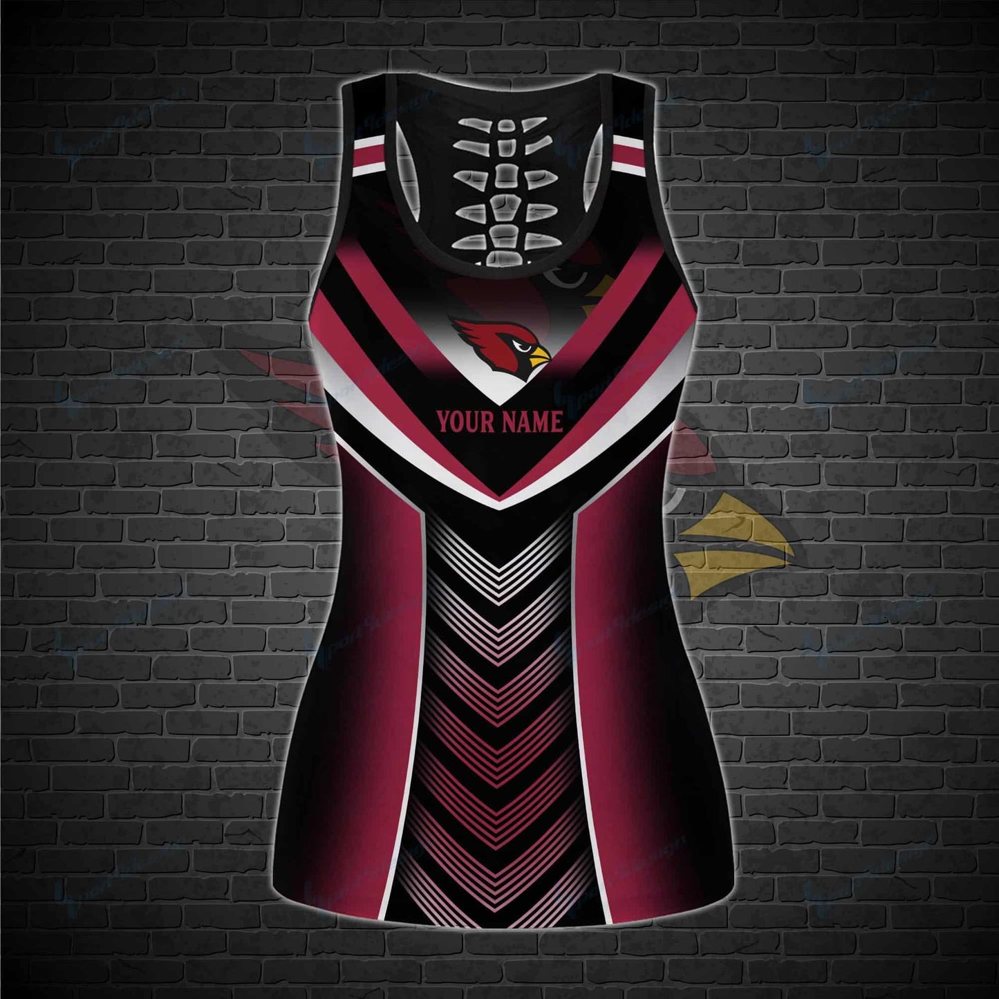 Arizona Cardinals Personalized Leggings And Tank Top BG01