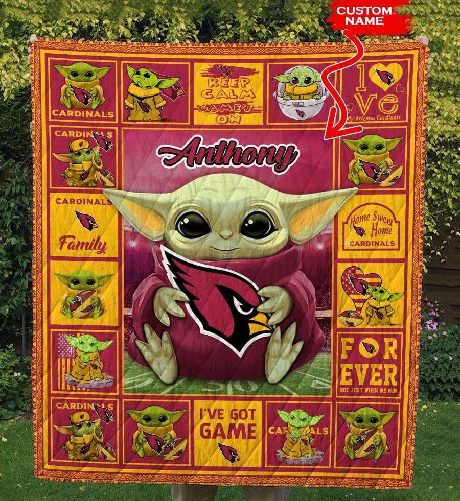 Arizona Cardinals Personalized Premium Quilt BG04