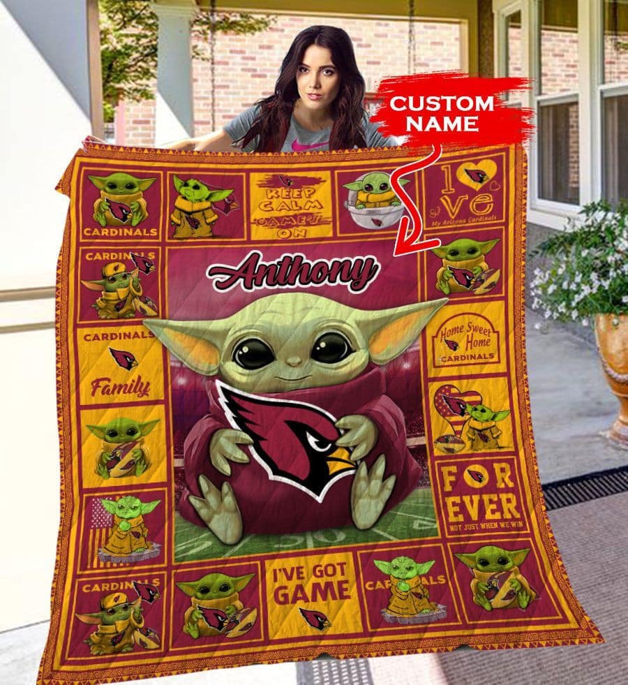 Arizona Cardinals Personalized Premium Quilt BG04