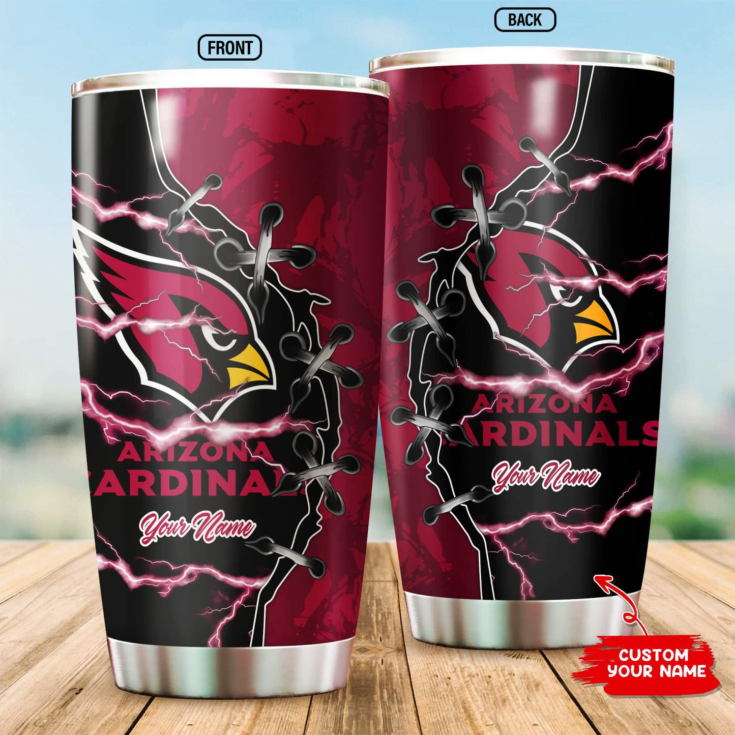 Arizona Cardinals Personalized Tumbler BG207