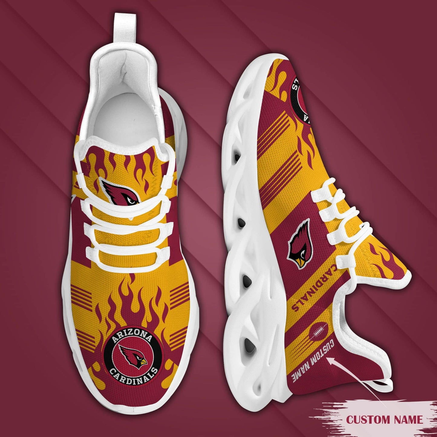 Arizona Cardinals Personalized Yezy Running Sneakers BB584