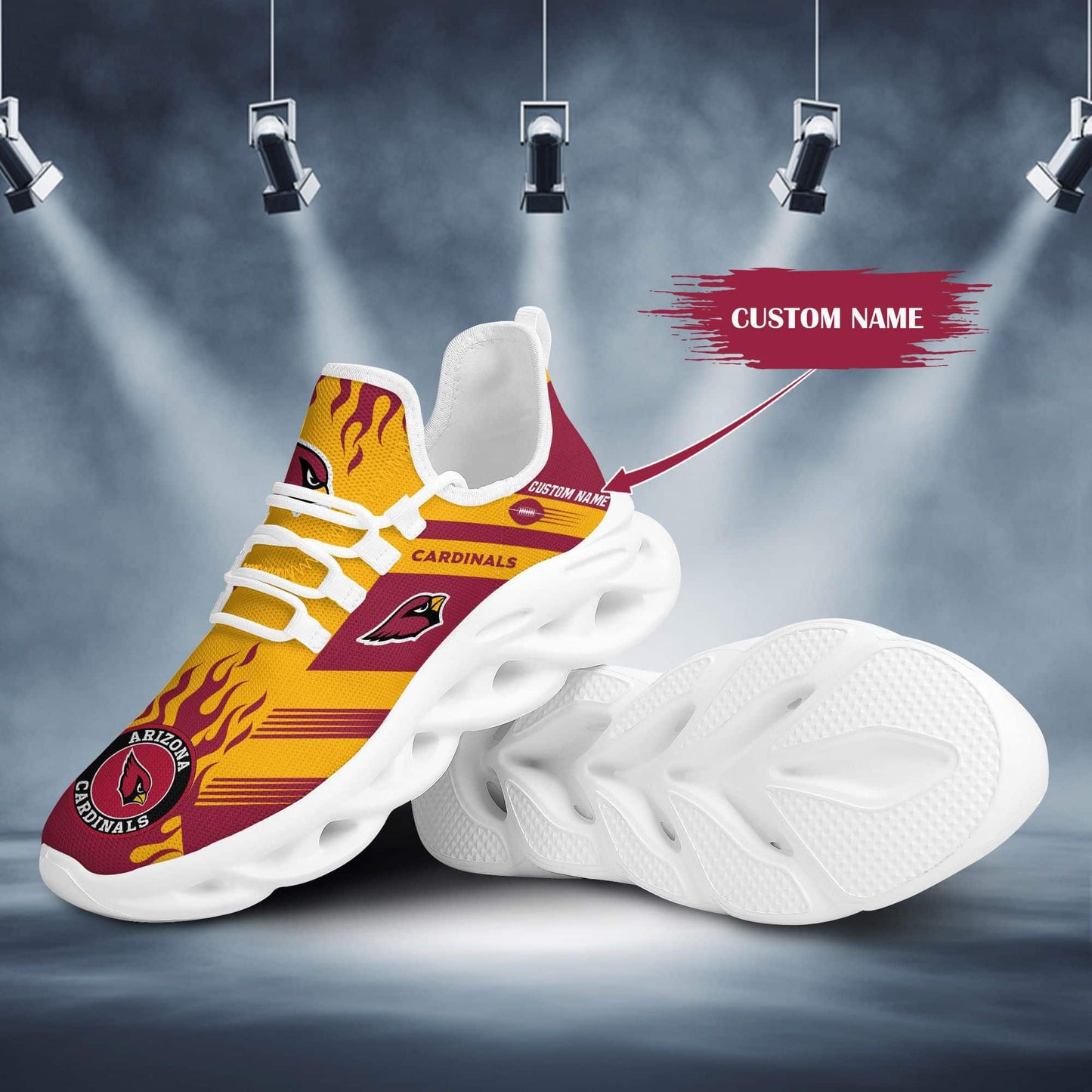 Arizona Cardinals Personalized Yezy Running Sneakers BB584