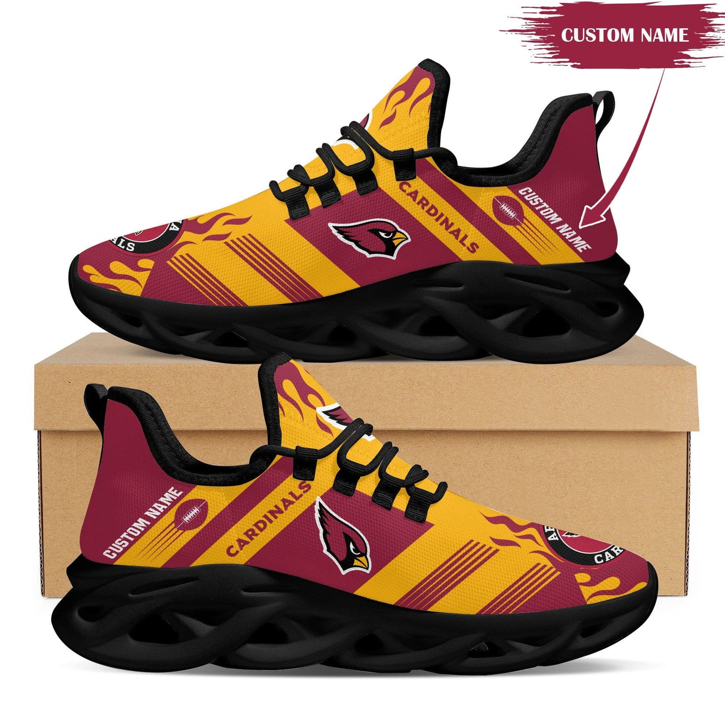 Arizona Cardinals Personalized Yezy Running Sneakers BB584