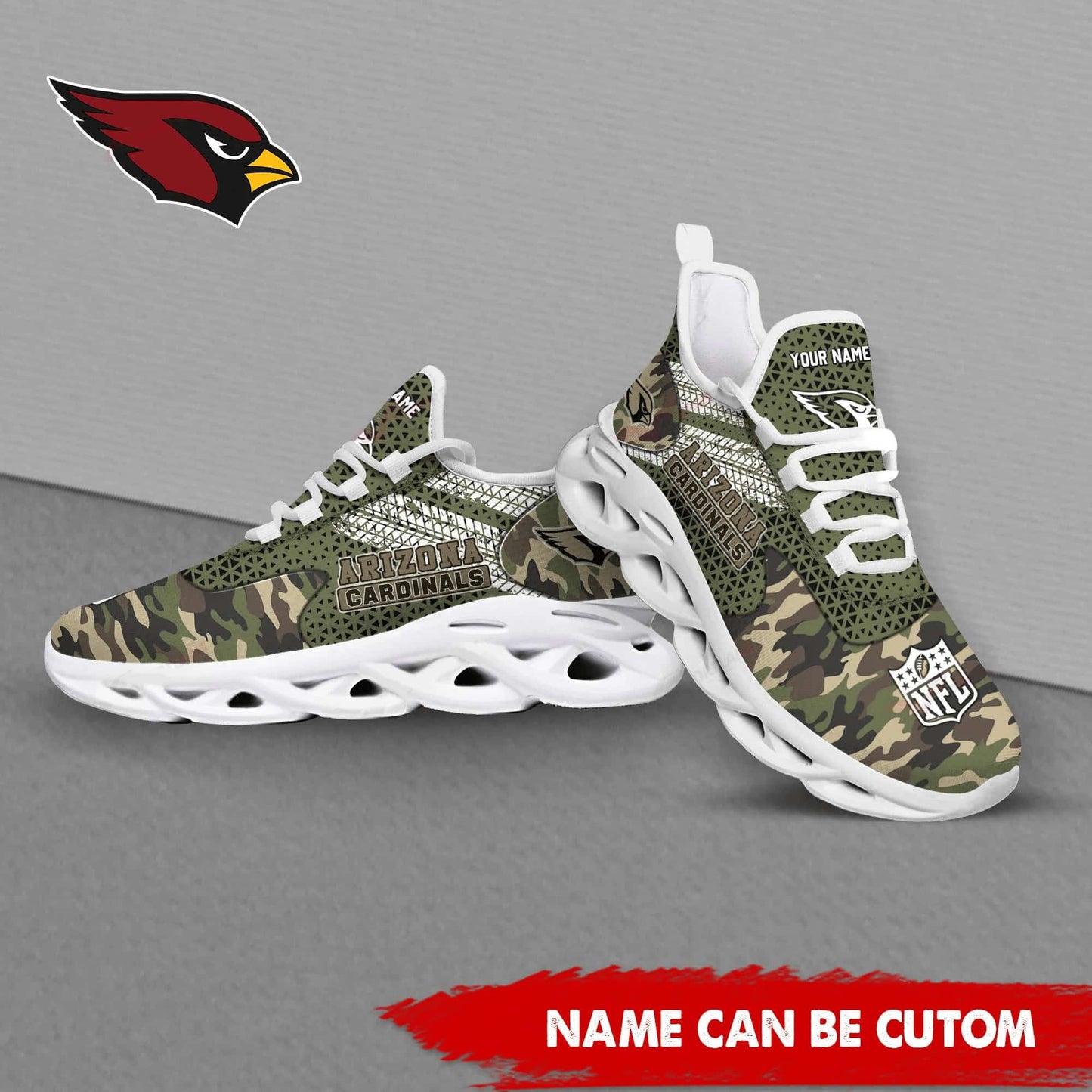 Arizona Cardinals Personalized Yezy Running Sneakers SPD590