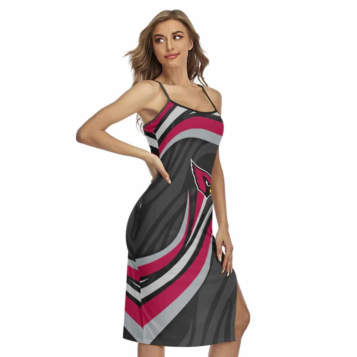 Arizona Cardinals Women’s Back Cross Cami Dress 23
