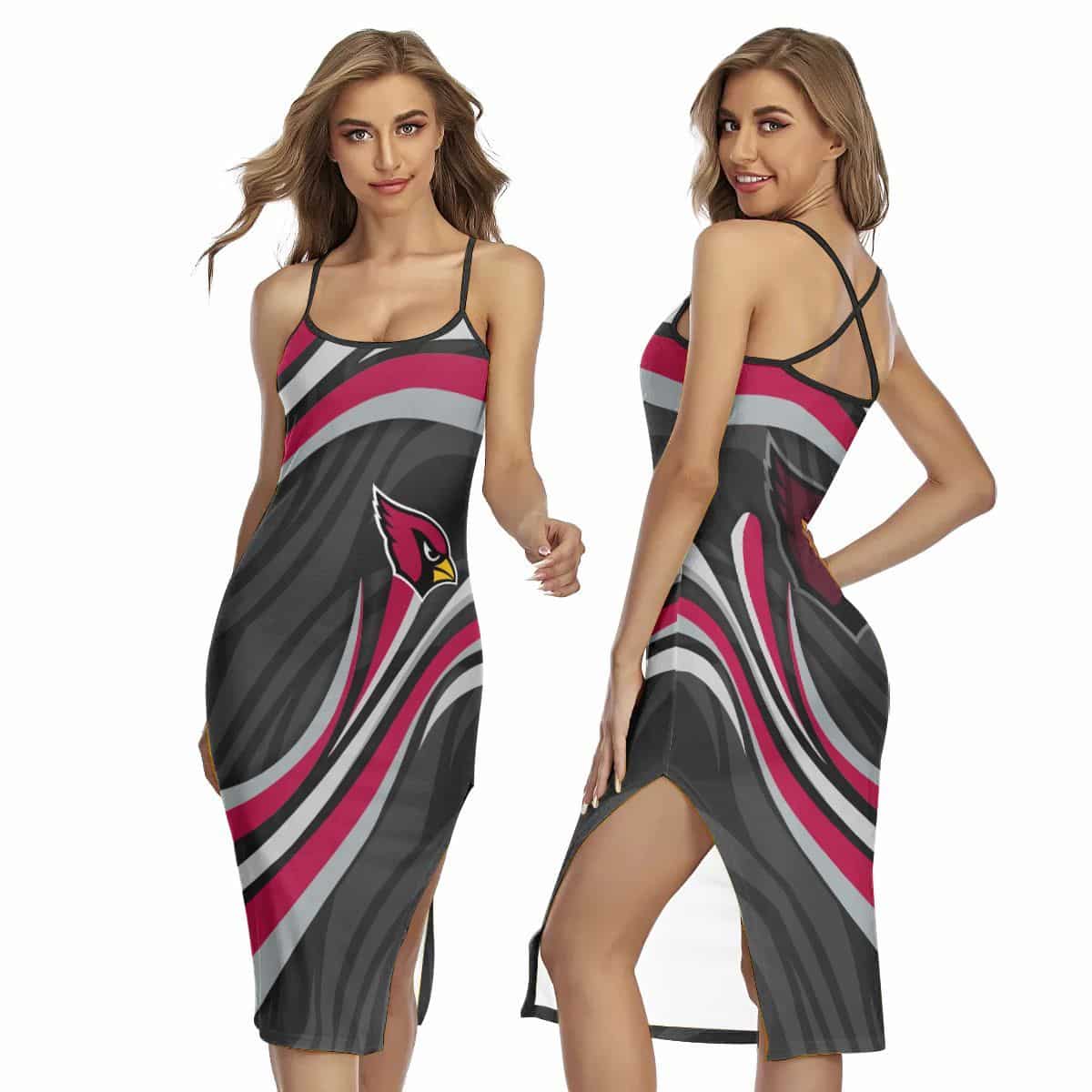Arizona Cardinals Women’s Back Cross Cami Dress 23