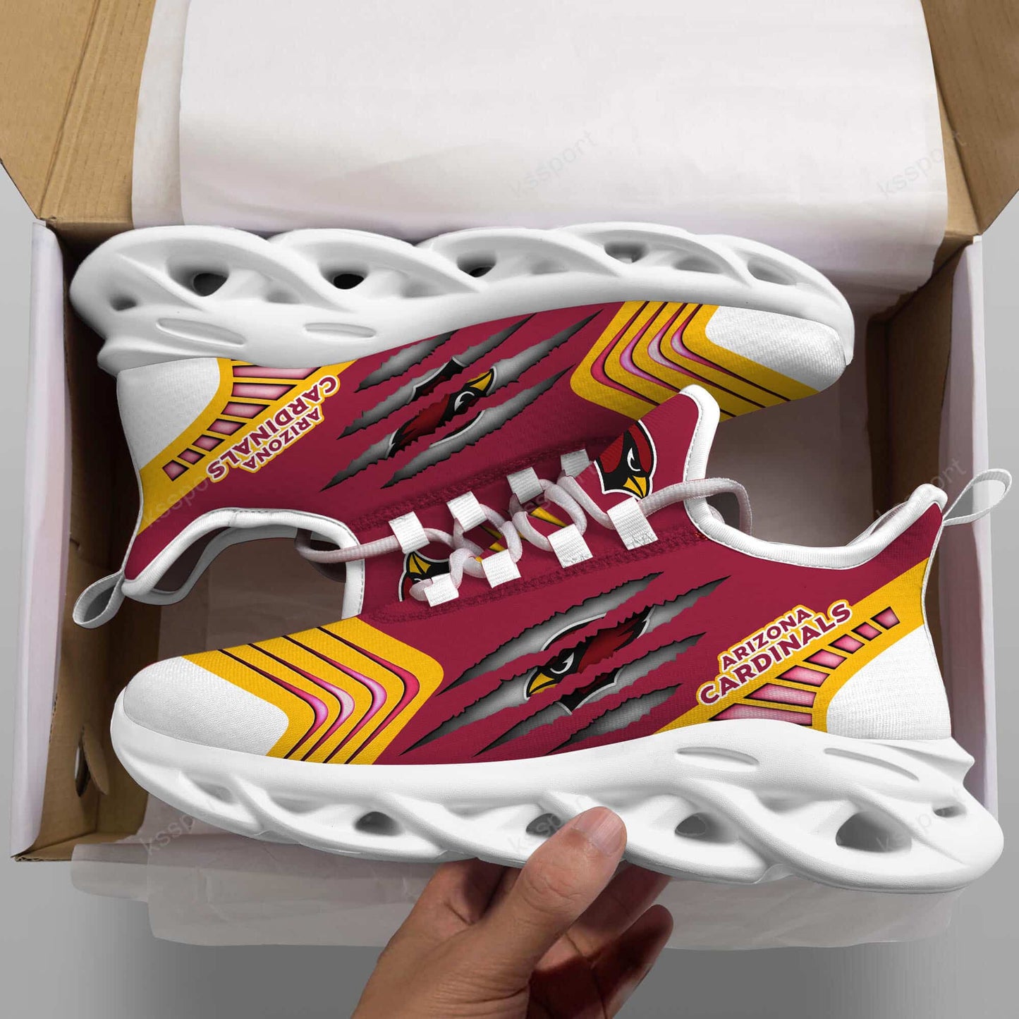 Arizona Cardinals Yezy Running Sneakers BB417