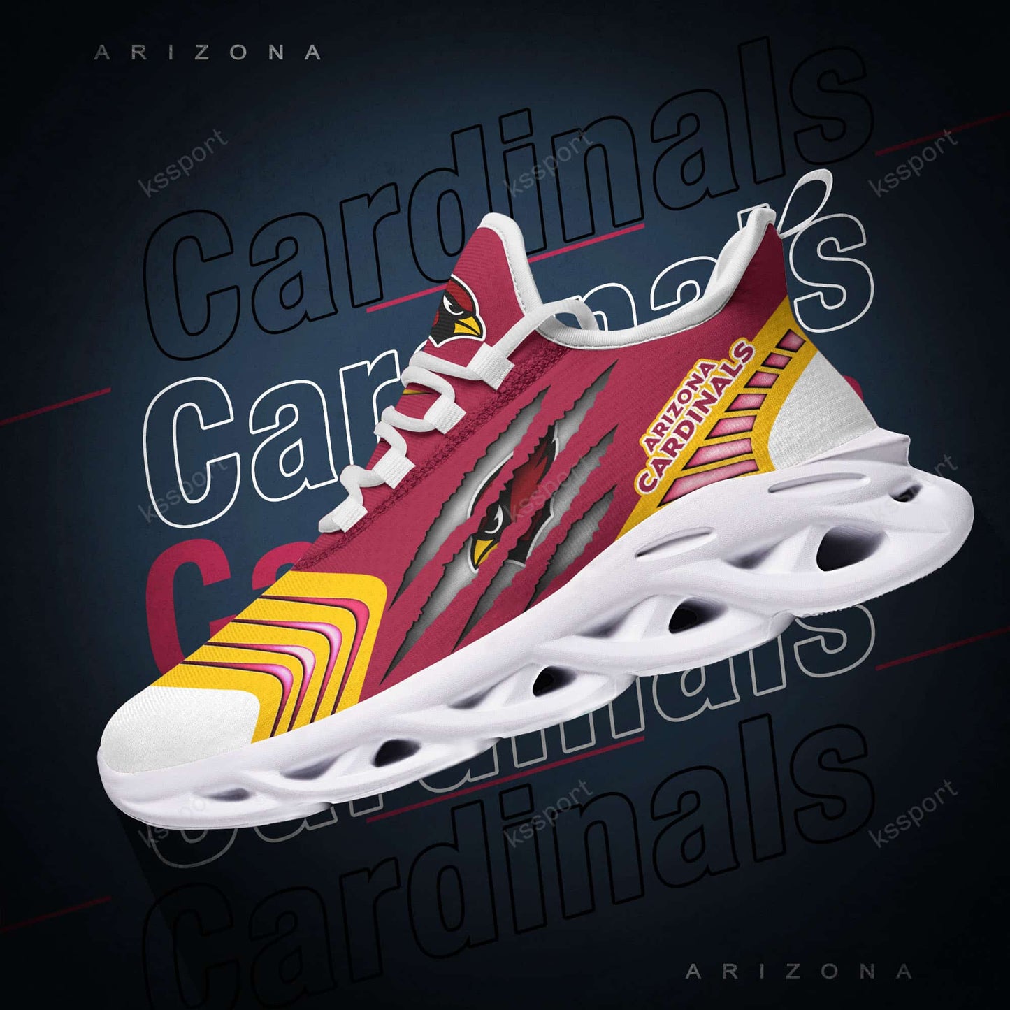 Arizona Cardinals Yezy Running Sneakers BB417