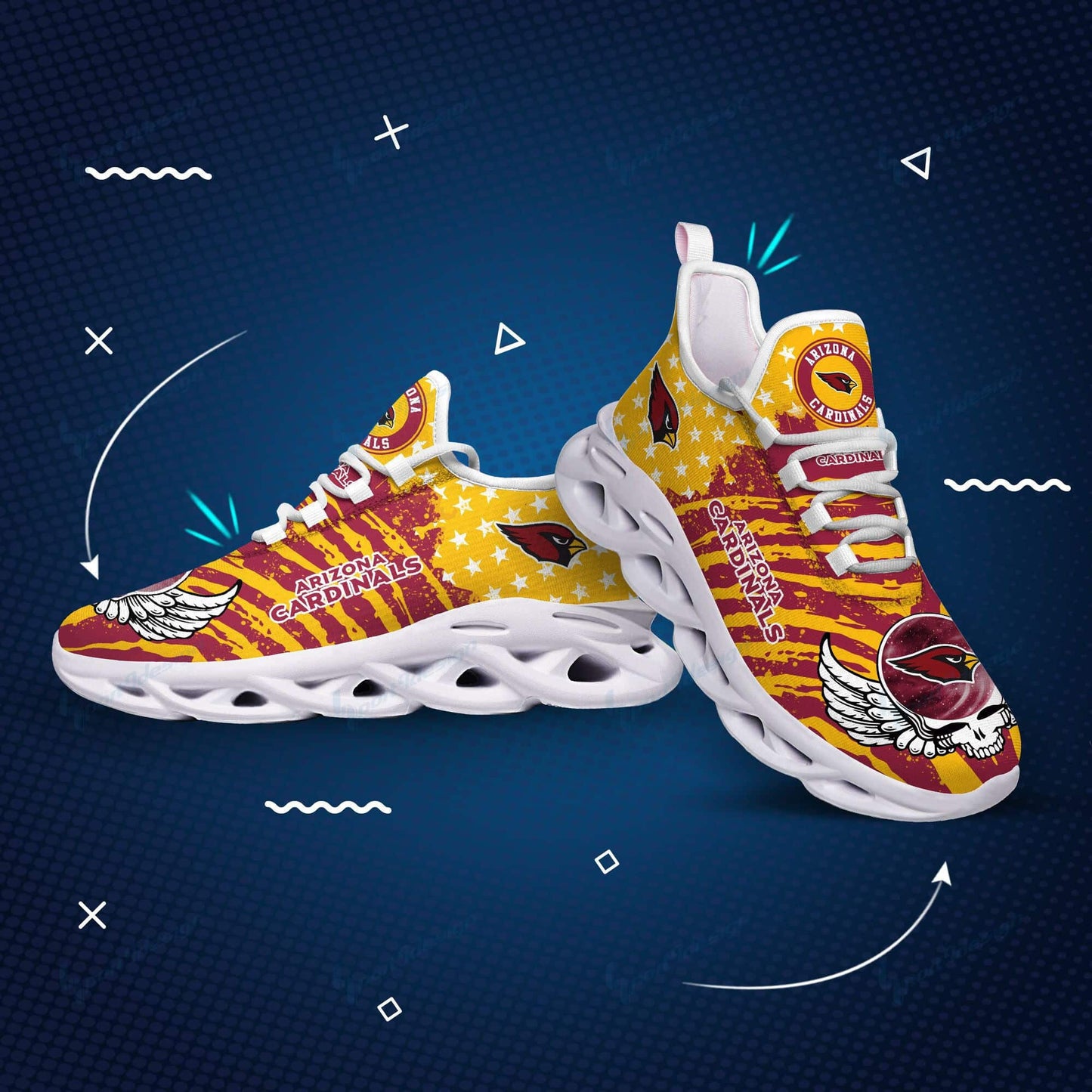 Arizona Cardinals Yezy Running Sneakers BB752