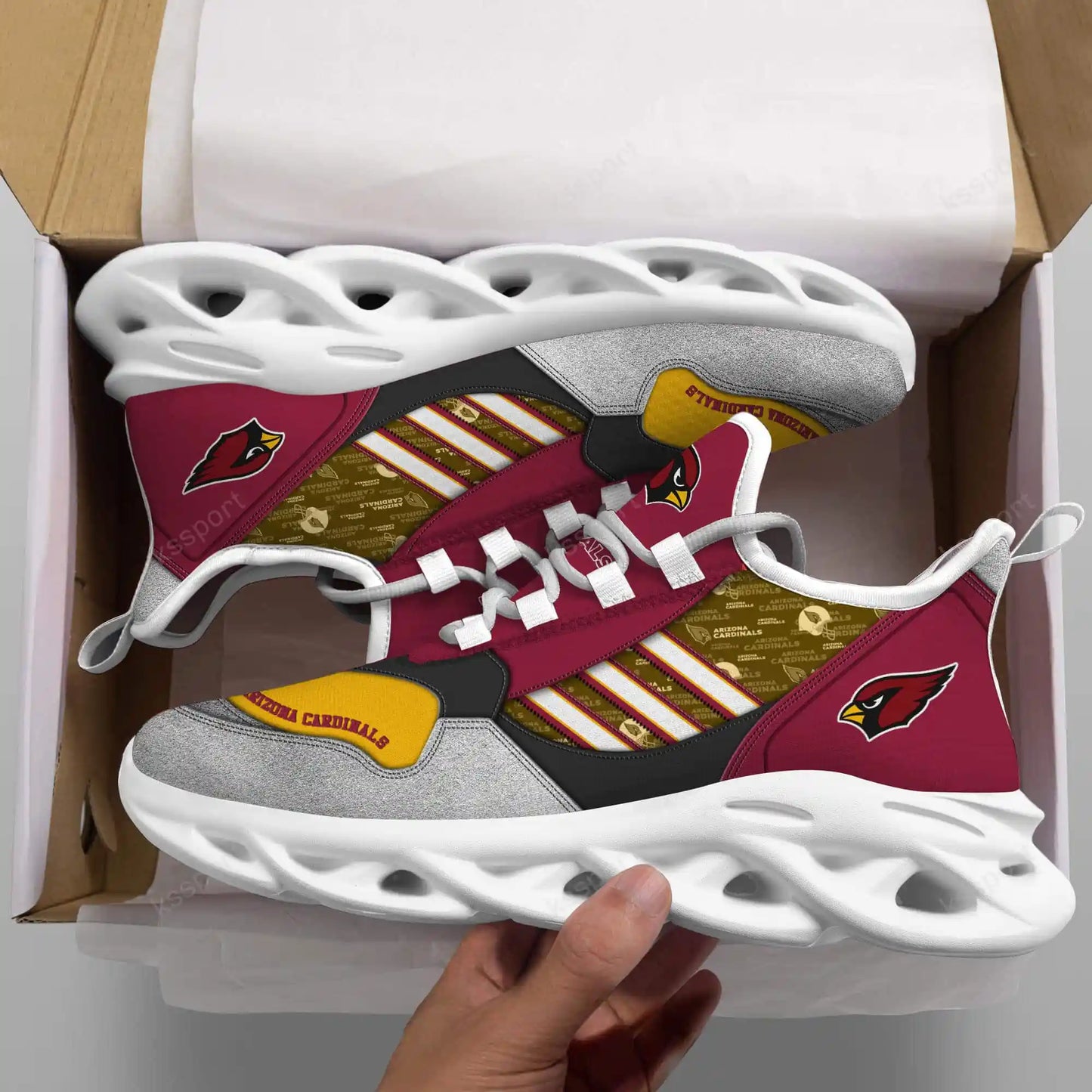 Arizona Cardinals Yezy Running Sneakers BG745