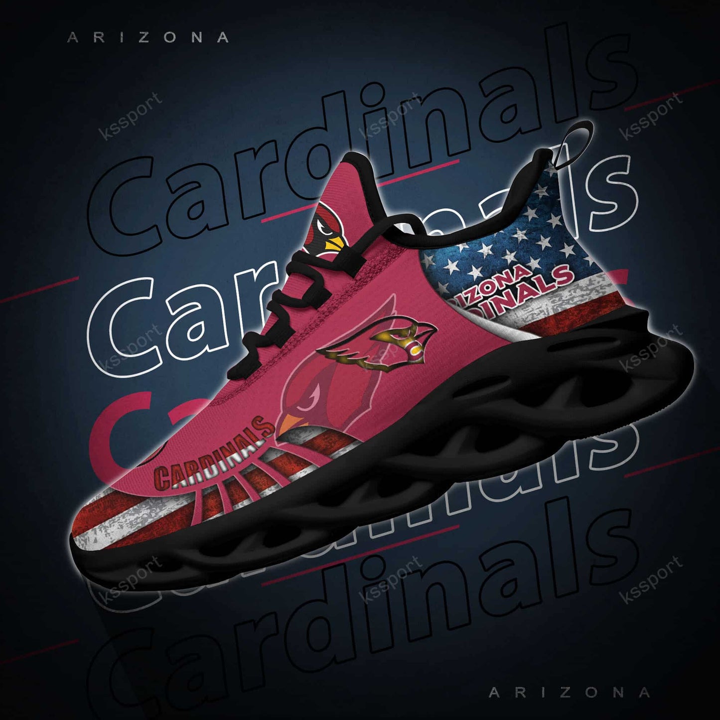 Arizona Cardinals Yezy Running Sneakers BG804