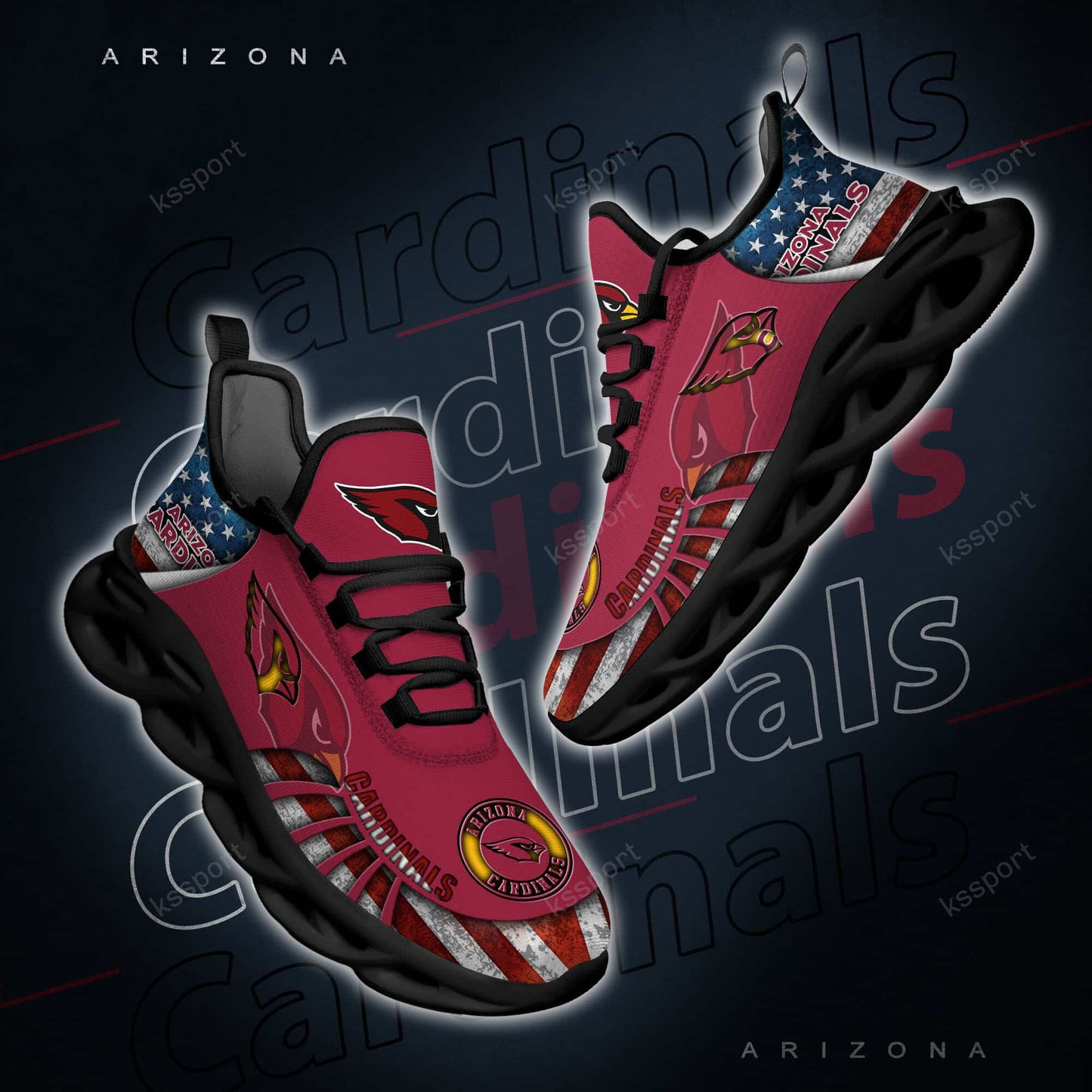 Arizona Cardinals Yezy Running Sneakers BG804