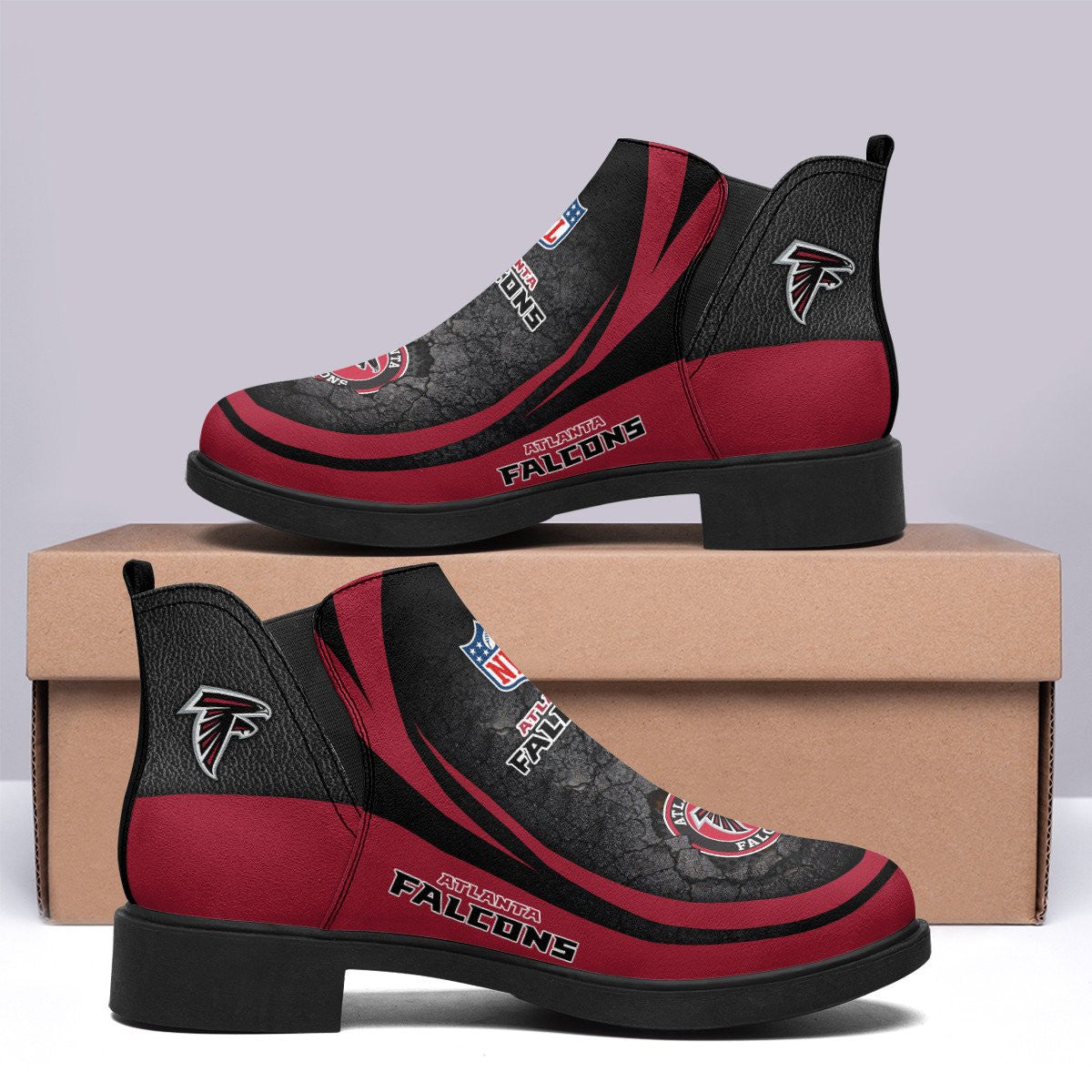 Atlanta Falcons Comfort & Fashion Short Boots BG95