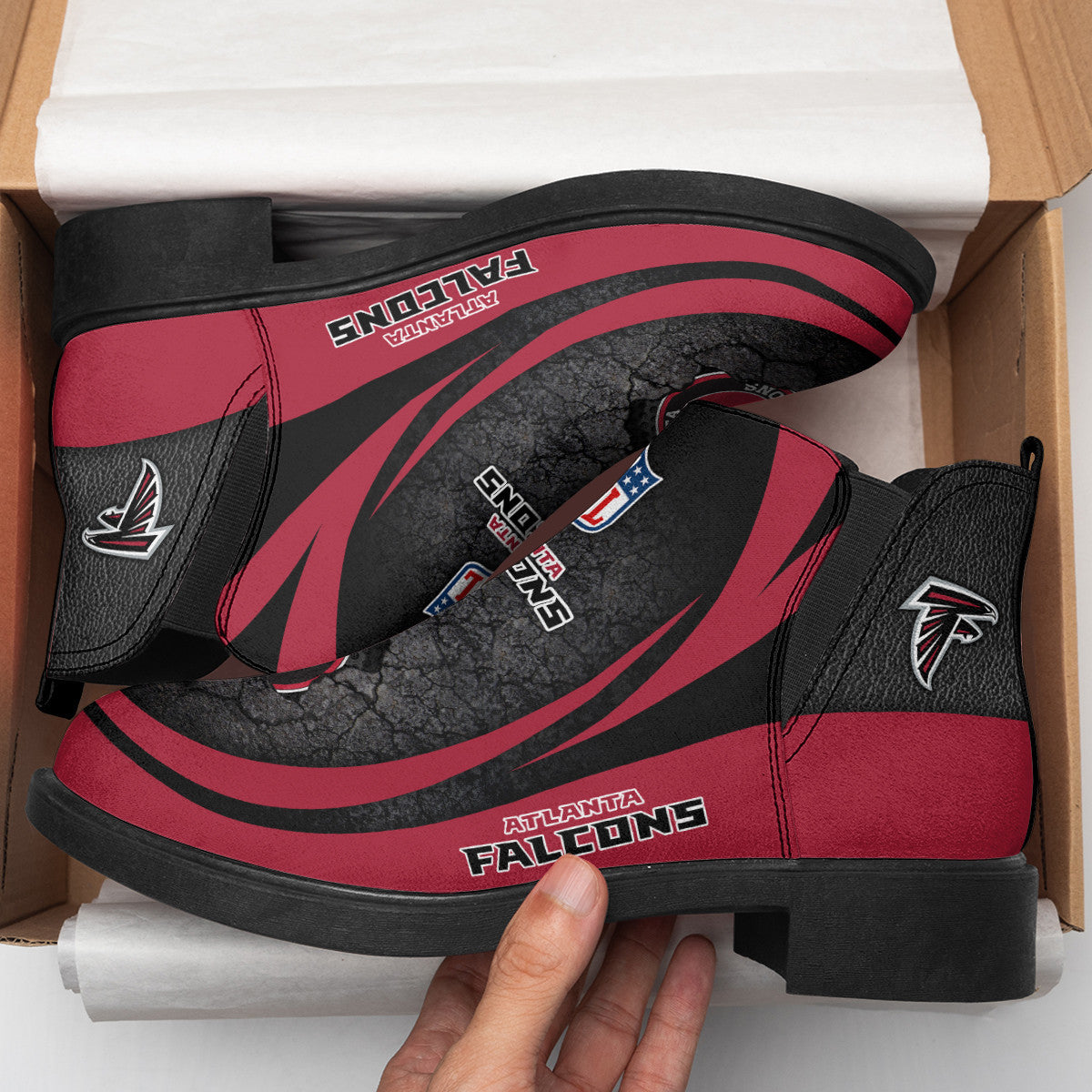 Atlanta Falcons Comfort & Fashion Short Boots BG95