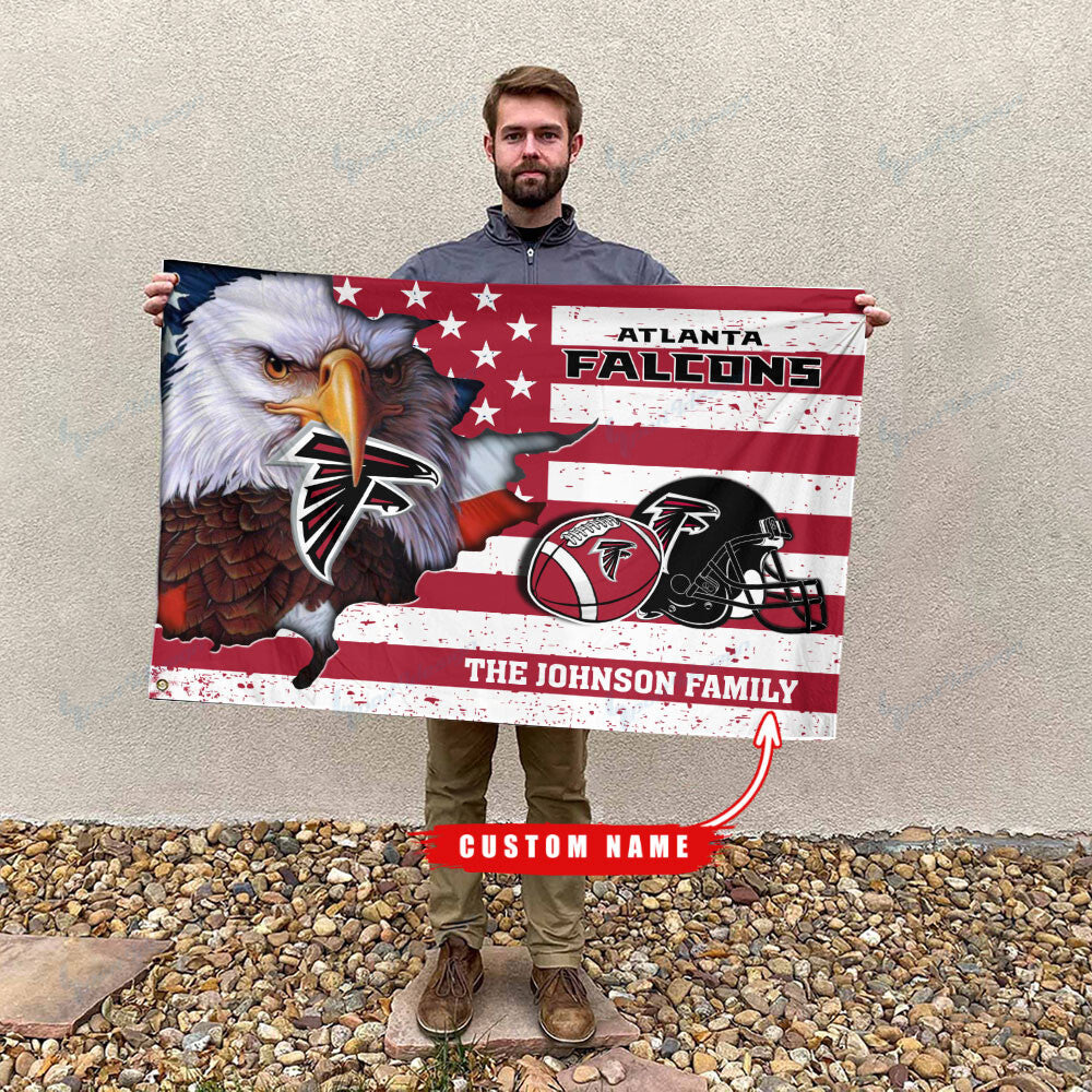 Atlanta Falcons-Flag-Custom Name