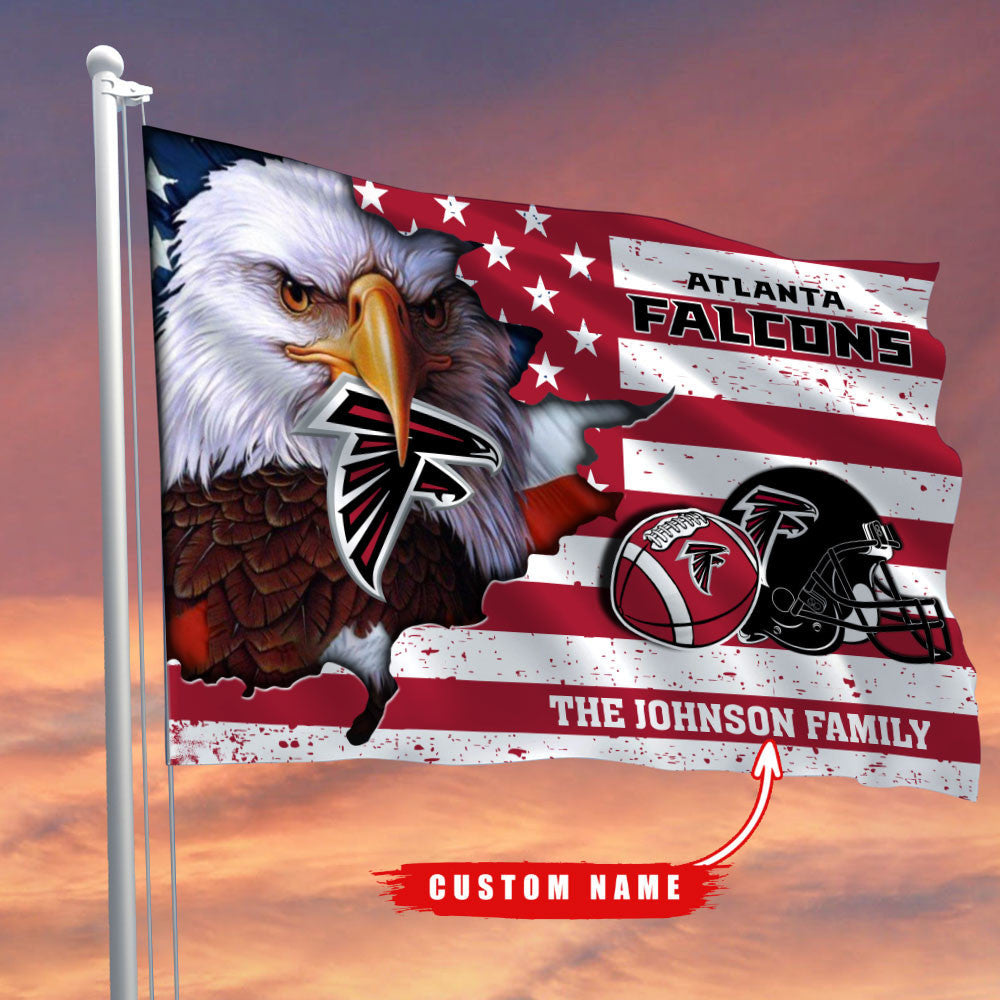 Atlanta Falcons-Flag-Custom Name