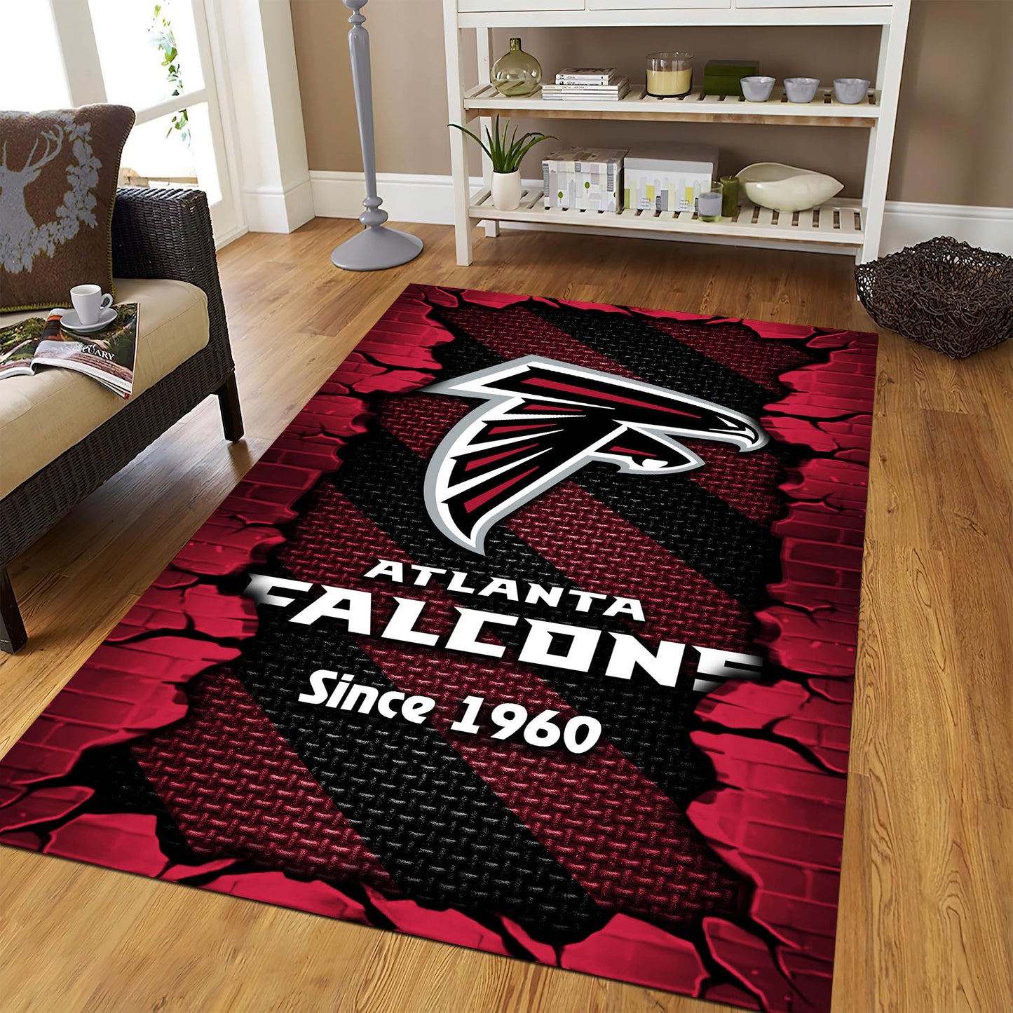 Atlanta Falcons Rectangle Rug BGRERUG123