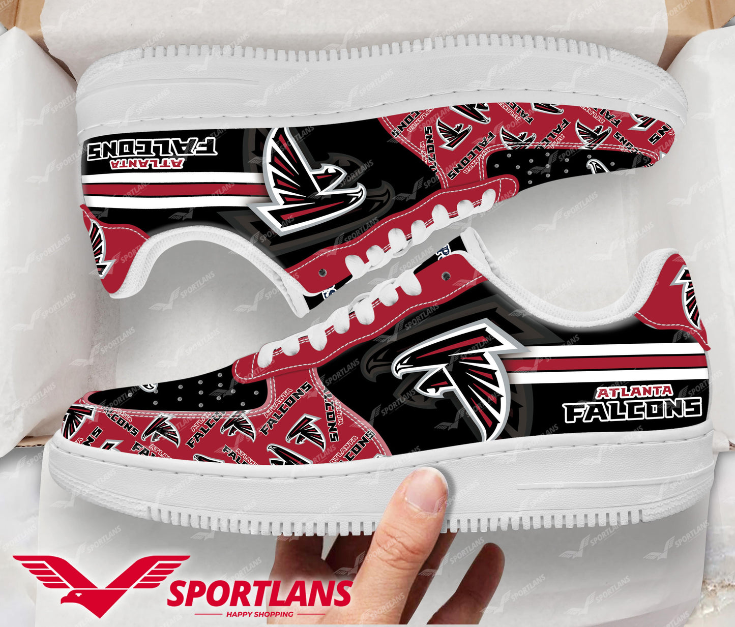 Atlanta Falcons NFL Personalized Air Force 1 Shoes