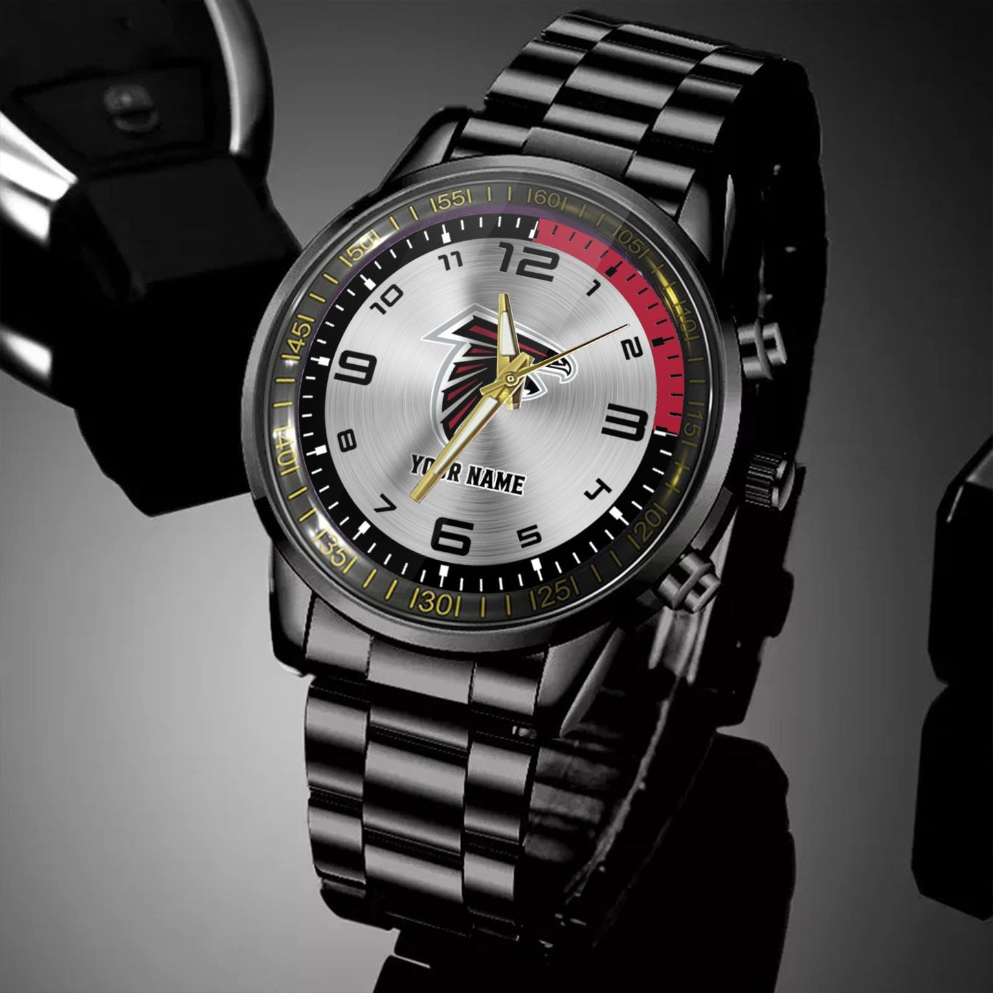 Atlanta Falcons Black Fashion Watch Gifts For Sport Fans AZWATCH002