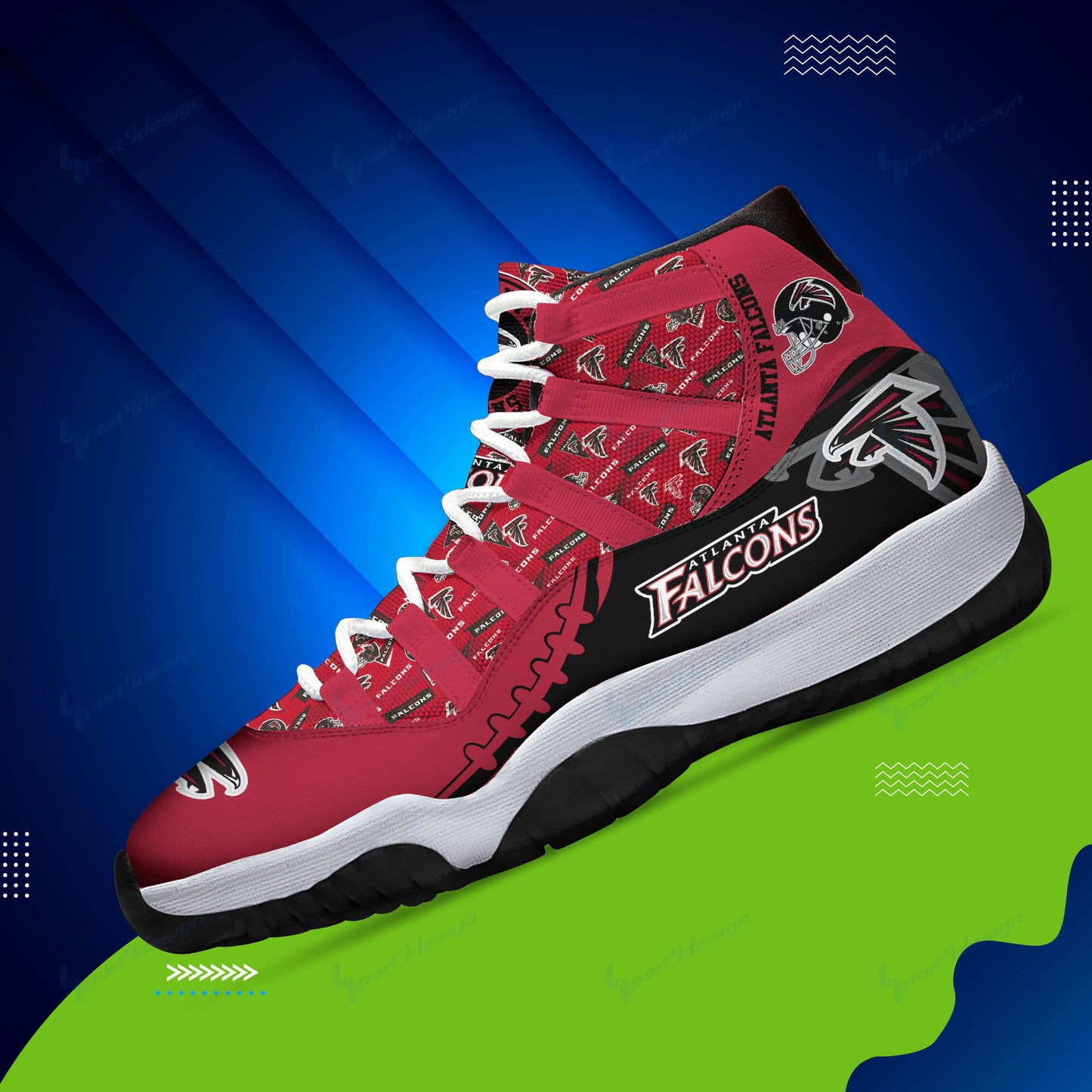 Atlanta Falcons Personalized AJD11 Sneakers BG152
