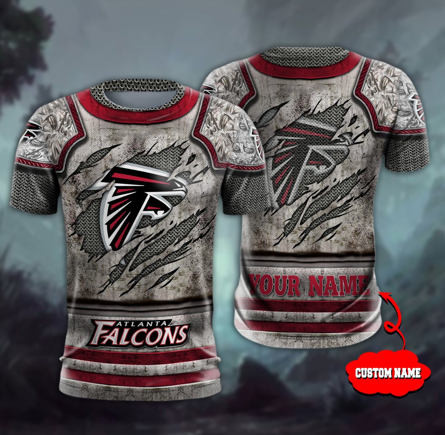Atlanta Falcons Personalized All Over Printed 584