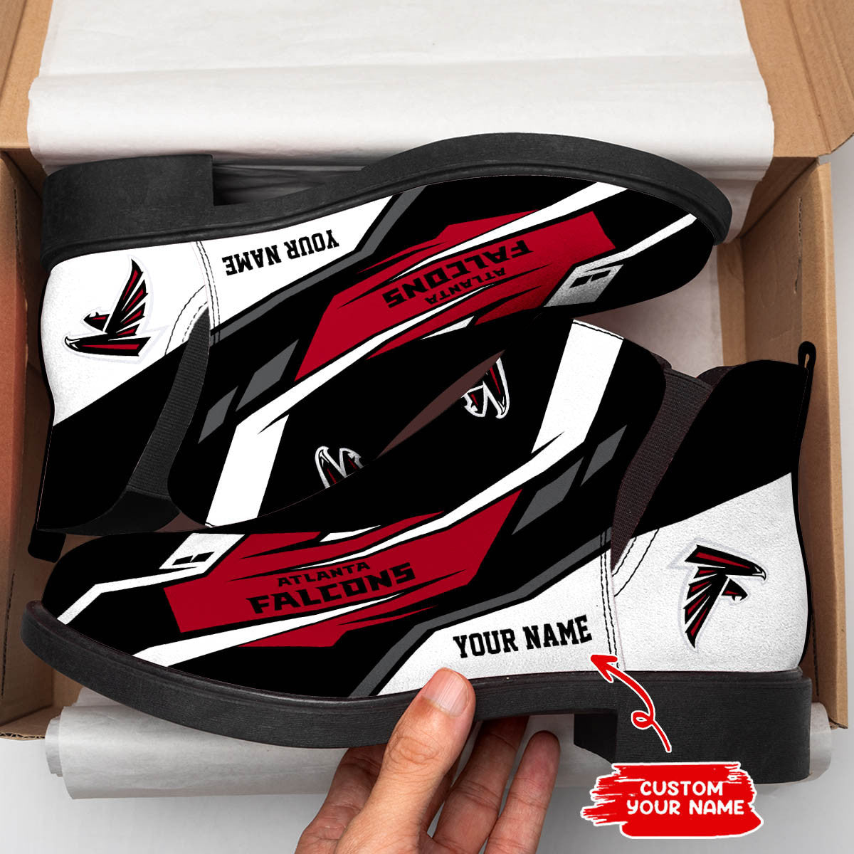 Atlanta Falcons Personalized Comfort & Fashion Short Boots BG45