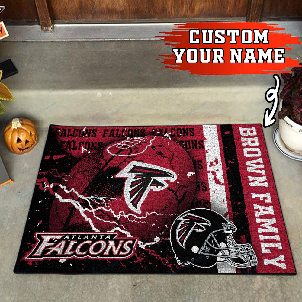 Atlanta Falcons Personalized Doormat BG02