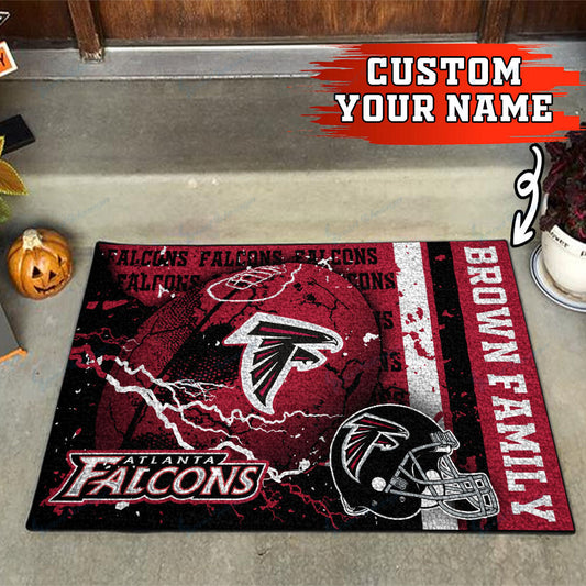 Atlanta Falcons Personalized Doormat BG02