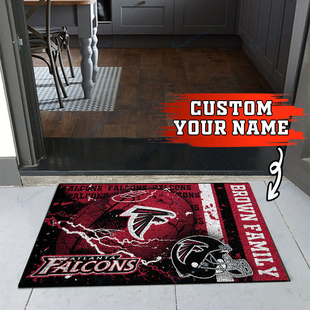 Atlanta Falcons Personalized Doormat BG02