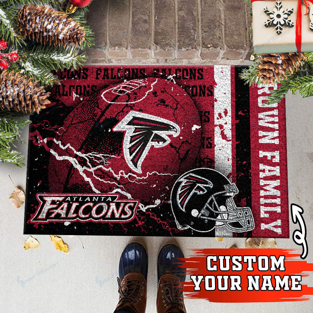 Atlanta Falcons Personalized Doormat BG02