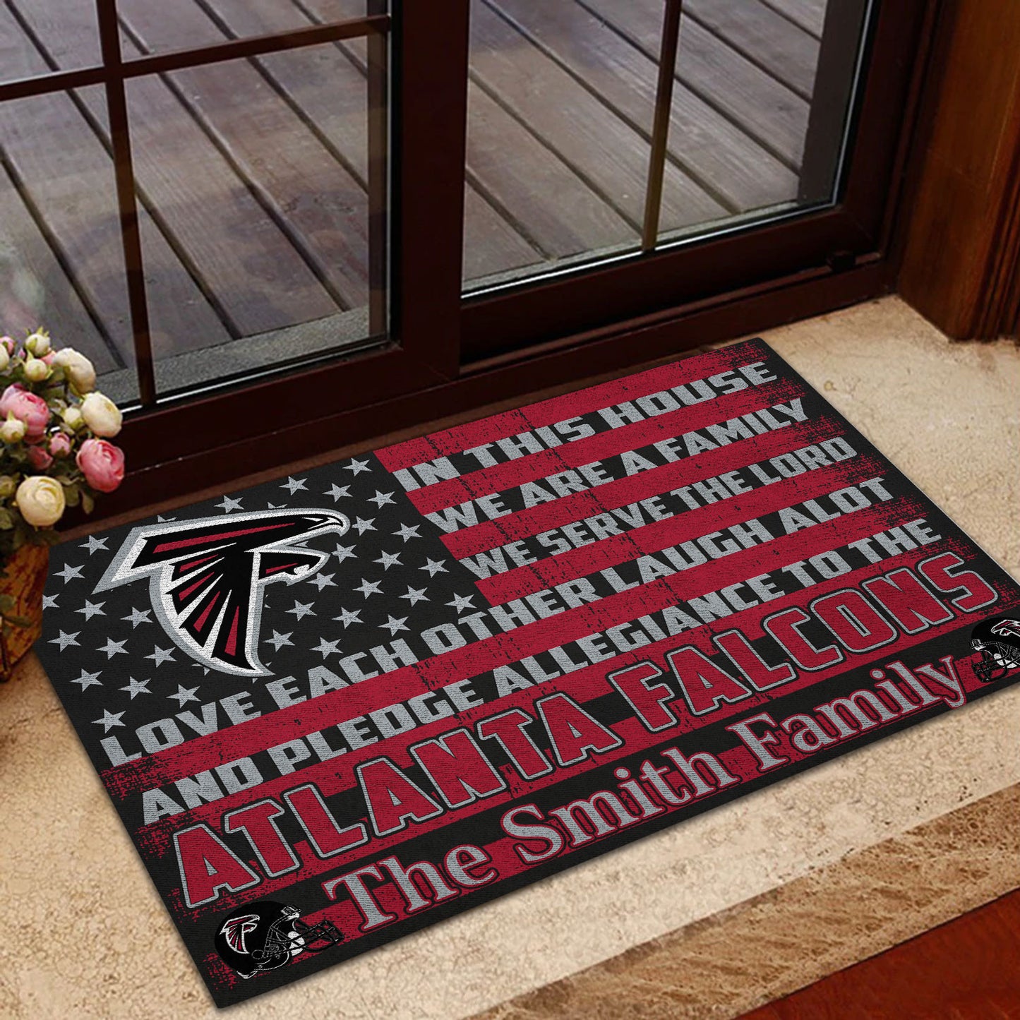 Atlanta Falcons Personalized Doormat BG285