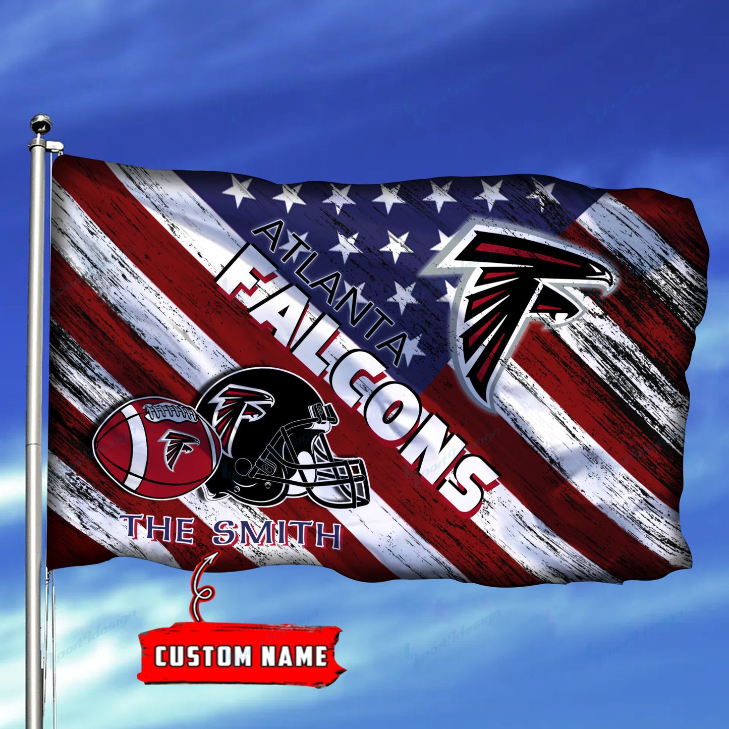 Atlanta Falcons Personalized Flag 136