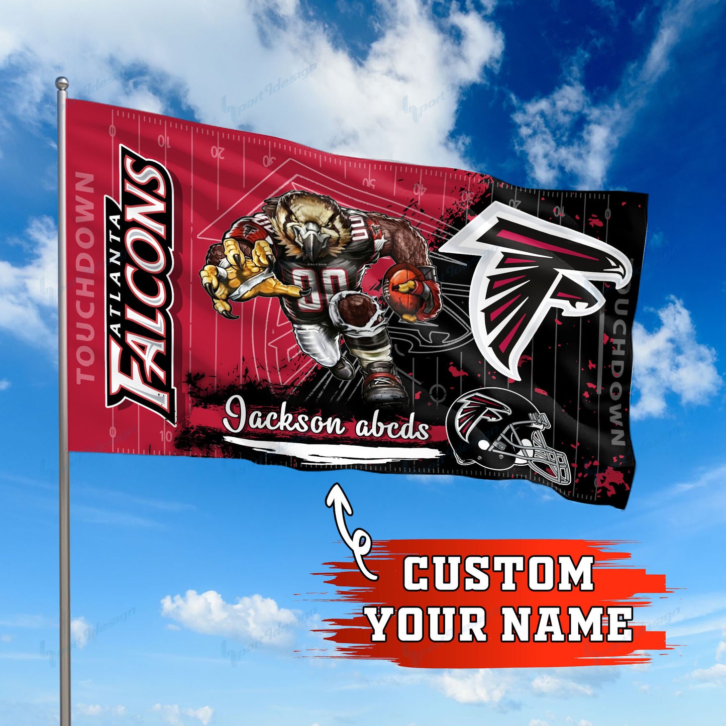 Atlanta Falcons Personalized Flag 238