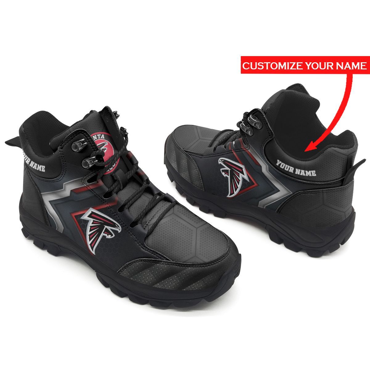Atlanta Falcons Personalized Hiking Shoes 49