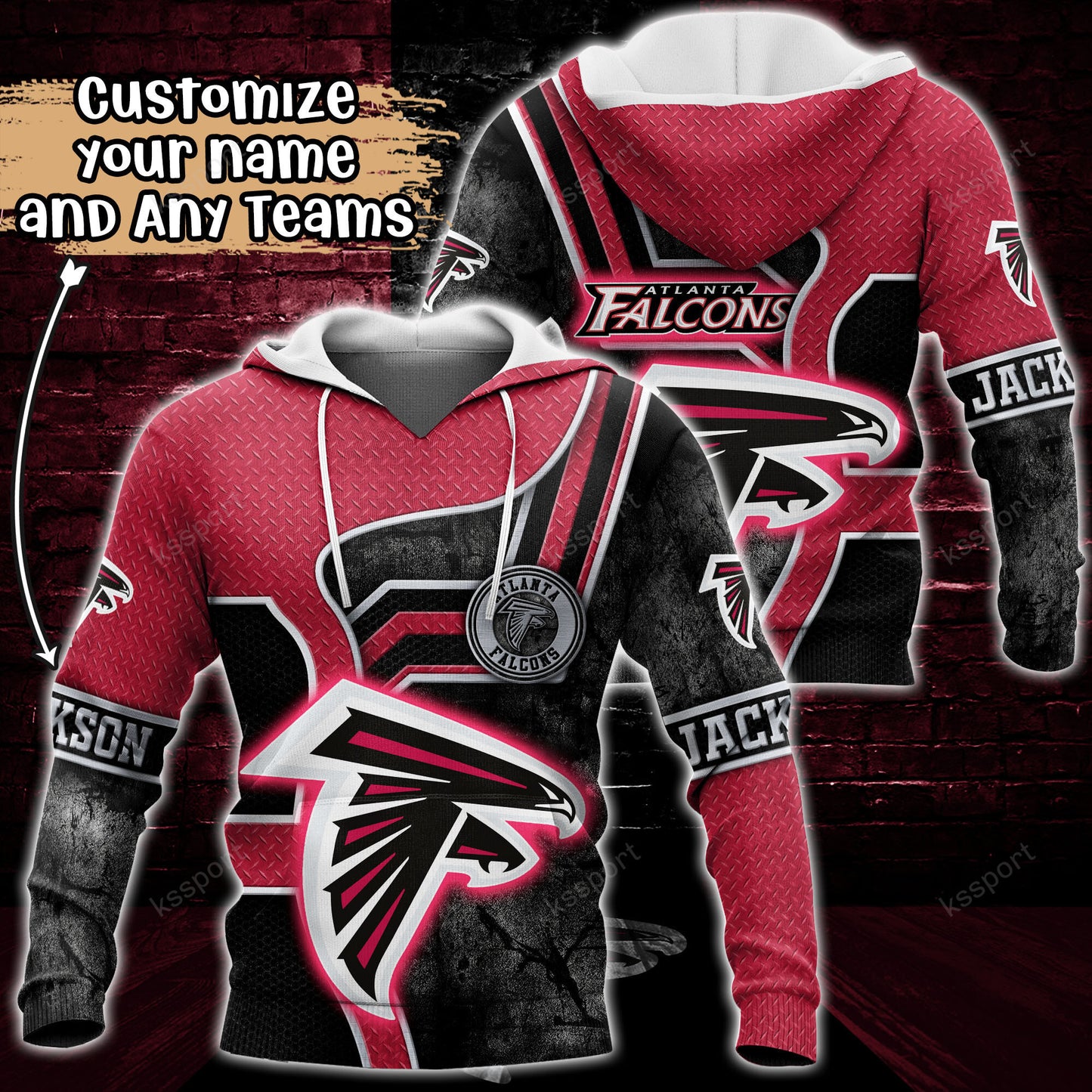 Atlanta Falcons Personalized Hoodie BG885